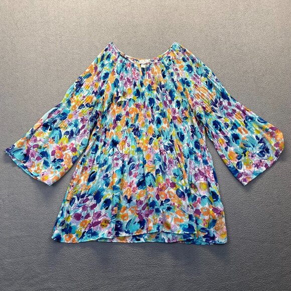 Spense Top Womens Size Large Multicolor Blouse Lightweight Casual - Picture 8 of 8